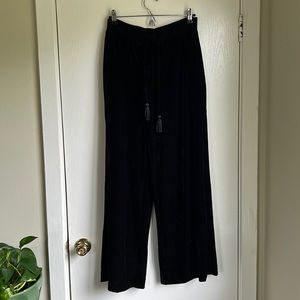 Who What Wear stretch velvet wide leg lounge pants